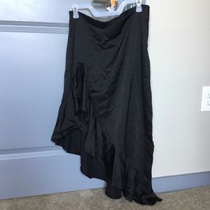 Brand New With Tags Black Satin Style Skirt